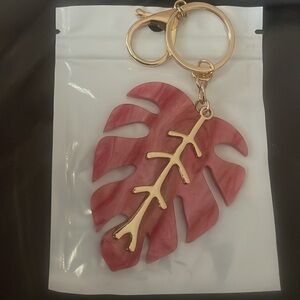Monstera Leaf Keychain Bag charm